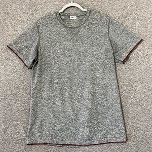 Lululemon Men’s Large Gray Short Sleeve Pullover Metal Vent Activewear Shirt